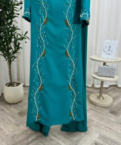 Alternative view of فستان بلون فيروزي جذاب