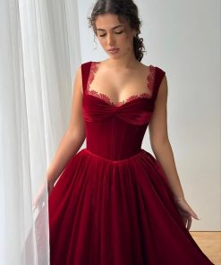 فستان سهرة شتوي