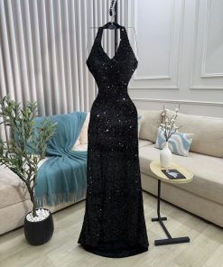 Alternative view of فستان سهرة مخمل أسود