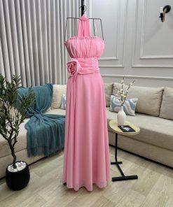 Alternative view of فستان سهرة ناعم وردي