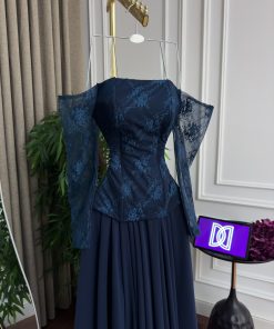 Alternative view of فستان سهرة كحلي دانتيل