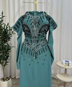 Alternative view of فستان سهرة كريب استرتش