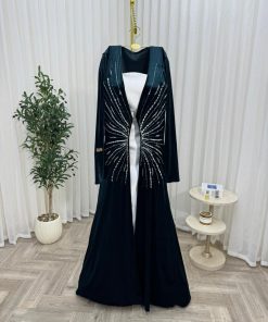 Alternative view of جلابية مخمل مع مكيادو قطعتين