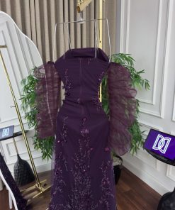 Alternative view of فستان سهرة بلون بنفسجي