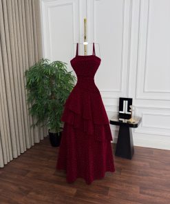 Alternative view of فستان سهرة جوخ شتوي