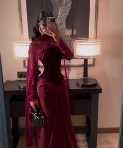 فساتين سهرة مخمل السعودية