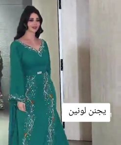 فستان بلون فيروزي جذاب