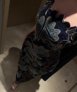 فساتين قطيفه تطريز بطانه باربي +شال جورجيت