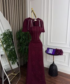 Alternative view of فستان سهرة طويل دانتيل