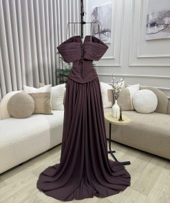 Alternative view of فستان سهرة شيفون دبل كلوش