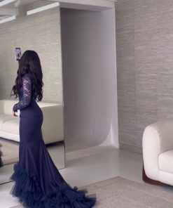 Alternative view of فستان سهره لون بنفسجي