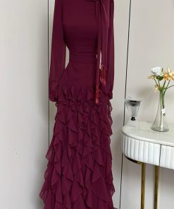 Alternative view of فستان سهره لون نبيتى