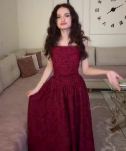 فستان سهره لون نبيتى