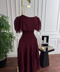 Alternative view of فستان سهره لون نبيتى