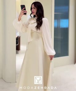 فستان سهرة لون ابيض