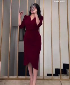 فستان سهره لون احمر