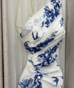 Alternative view of فستان سهرة لون ابيض فى ازرق