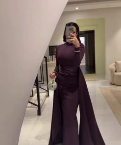 فستان سهره لون اسود وموف