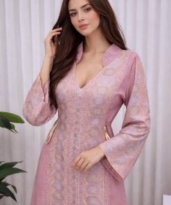 جلابيه رمضانيه لون وردى