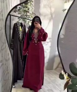 جلابيه رمضانيه لون نبيتى