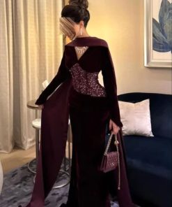 فستان سهره لون نبيتى