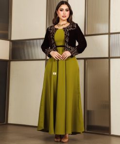 فستان سهره لون اخضر