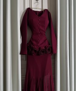 Alternative view of فستان سهره لون نبيتى