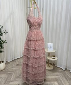 فستان سهره لون وردي