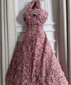 Alternative view of فستان سهرة لون وردي