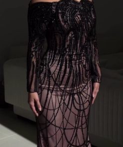 فستان سهرة لون اسود