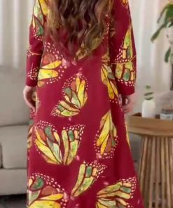 Alternative view of جلابيه رمضانيه لون احمر