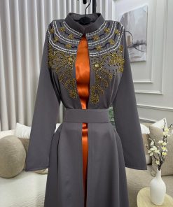 Alternative view of فستان سهرة لون رصاصي