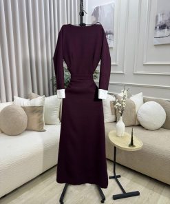 Alternative view of فستان سهرة لون نبيتى غامق