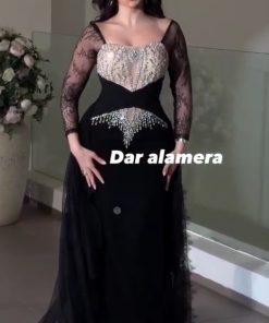 فستان سهرة لون أسود