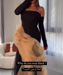 فستان سهرة لون اسود