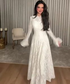 فساتين سهرة لون ابيض