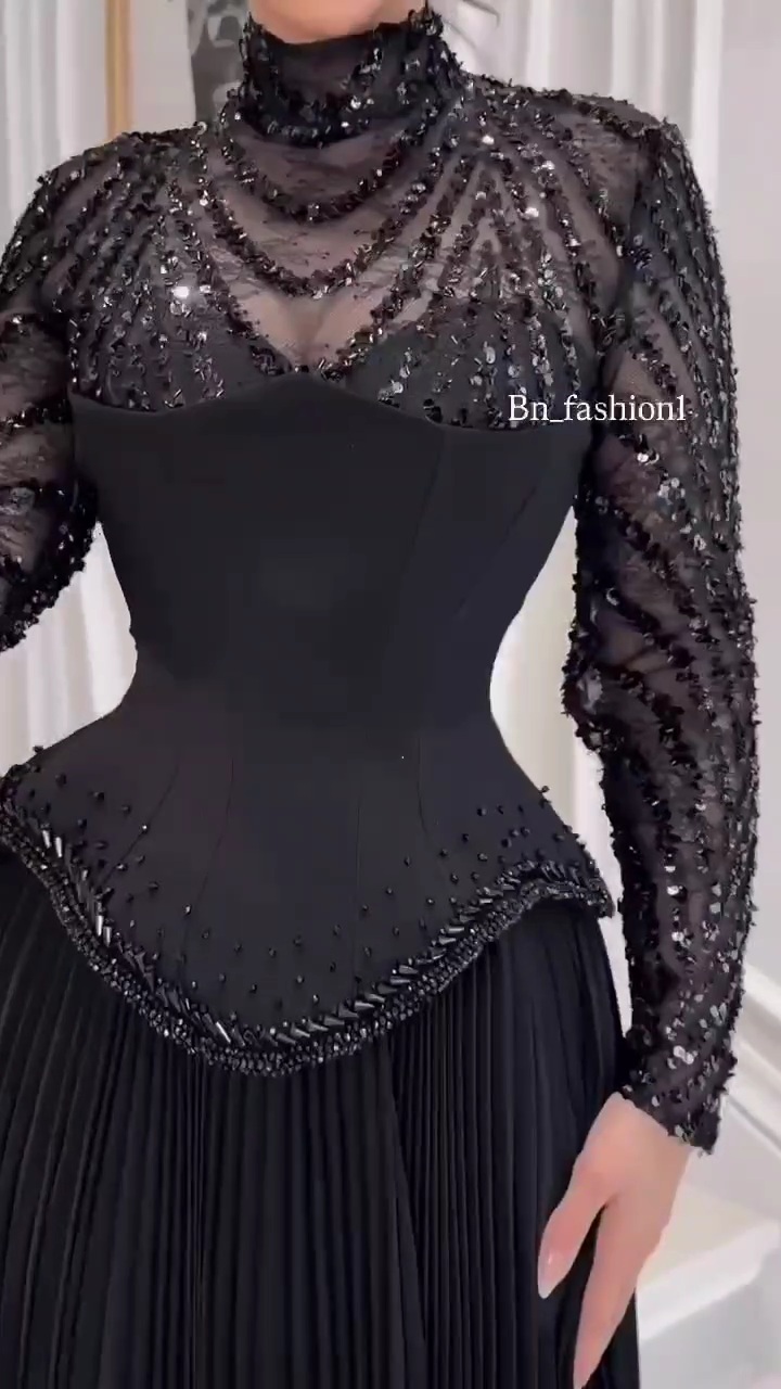 فستان سهرة أسود أنيق - الصورة 6