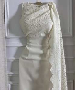 Alternative view of فستان سهرة لون ابيض