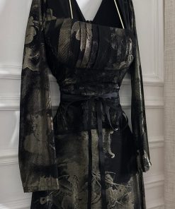 Alternative view of فستان سهرة لون اسود في رصاصي