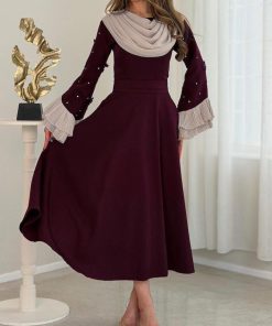 فستان سهرة لون نبيتى