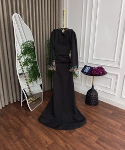 Alternative view of فستان اسود طويل