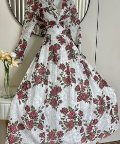 Alternative view of فستان سهرة منقوش