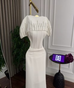 Alternative view of فستان سهرة لون ابيض