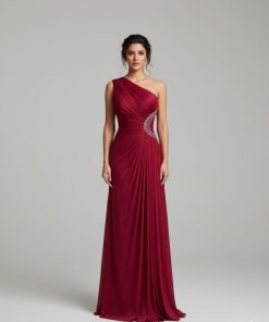 فستان سهرة لون احمر