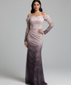 فستان سهرة لون موف