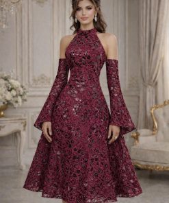 فستان سهرة قصير فخم