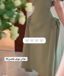 فستان سهرة لون اخضر