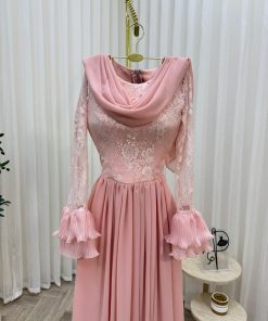 Alternative view of فستان سهرة لون وردي