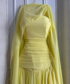 Alternative view of فستان سهرة لون أصفر