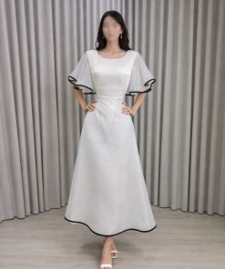 فستان سهرة لون ابيض